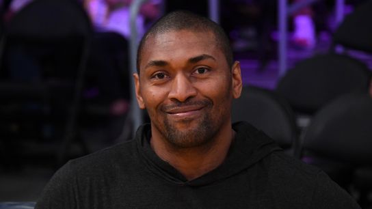 Metta World Peace launches AI-Powered Celebrity Commerce platform taken in Los Angeles (Los Angeles Lakers). Photo by Kirby Lee-Imagn Images