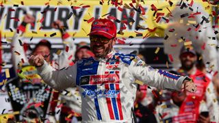 Josh Berry earns first Cup Series win at Pennzoil 400 in Las Vegas taken at Las Vegas Speedway  (NASCAR). Photo by Gary A. Vazquez/IMAGN