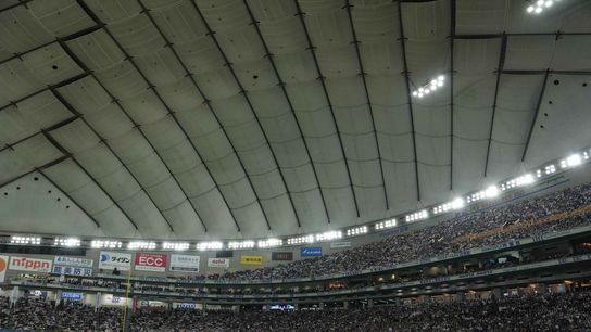 Ohtani homers, Yamamoto sharp in WBC opener (Los Angeles Dodgers). Photo by Darren Yamashita-Imagn Images