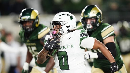Alejado, Harris & defense keep Rainbow Warriors rolling in win over Rams taken at Canvas Stadium (Hawaii)