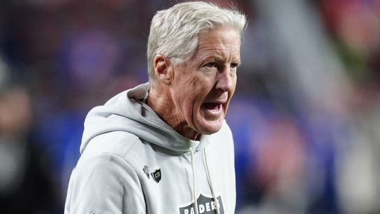 Pete Carroll addresses potential Kolton Miller return, Tyree Wilson’s controversial tackle on JK Dobbins taken at Intermountain Health Performance Center (Las Vegas Raiders)