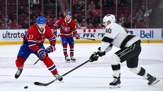 Kings cruise past Canadiens, 5-1, behind Edmundson, Byfield and Kuemper taken at Bell Centre (Los Angeles Kings)