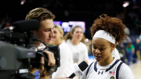 Turnovers plague Trojans as they drop close game in South Bend led by Hannah Hidalgo taken Purcell Pavilion at the Joyce Center (USC)