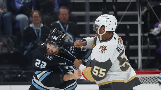 Golden Knights hope to end pre-Thanksgiving road trip on a high against Mammoth taken at Delta Center (Vegas Golden Knights)