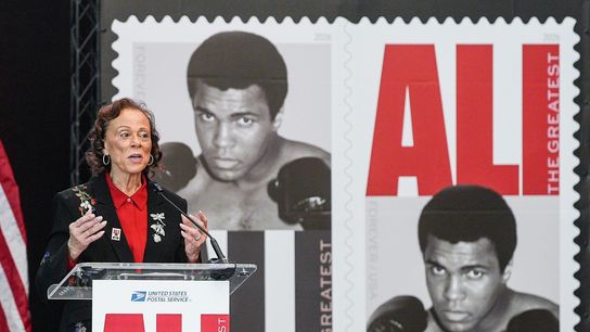 In a divided world, Muhammad Ali’s legacy still brings us together taken in Los Angeles (Boxing). Photo by Matt Stone/Courier Journal / USA TODAY NETWORK via Imagn Images