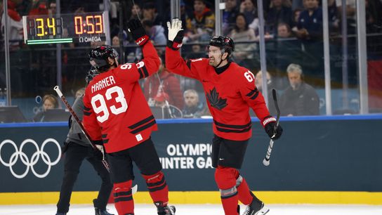How the Golden Knights are faring at the 2026 Olympics taken in Milan (Vegas Golden Knights). Photo by David W Cerny/Reuters via Imagn Images