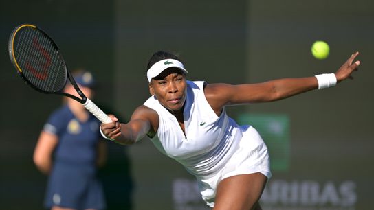 Venus' stay at Indian Wells is a brief one taken at Indian Wells Tennis Garden (Tennis)