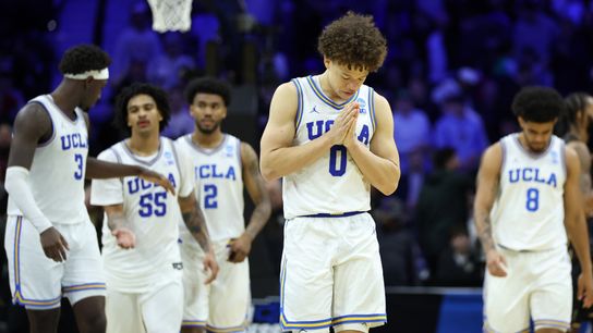 UCLA avoids scare in 75-71 NCAA tournament first round win over UCF taken at Xfinity Mobile Arena (UCLA). Photo by Bill Streicher-Imagn Images