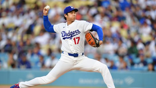 Shohei Ohtani throws seven shutout innings in dominant win over Giants taken at Dodger Stadium (Los Angeles Dodgers)