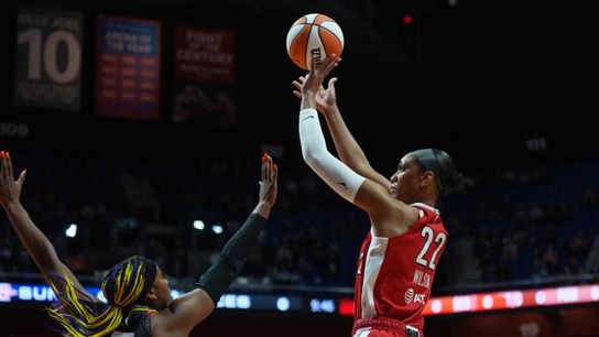 Wilson drops 45 in Aces' last game in Connecticut taken at Mohegan Sun Arena (Las Vegas Aces)