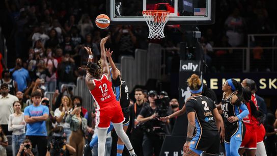 Aces survive furious Dream comeback to push win streak to four taken at State Farm Arena (Las Vegas Aces)