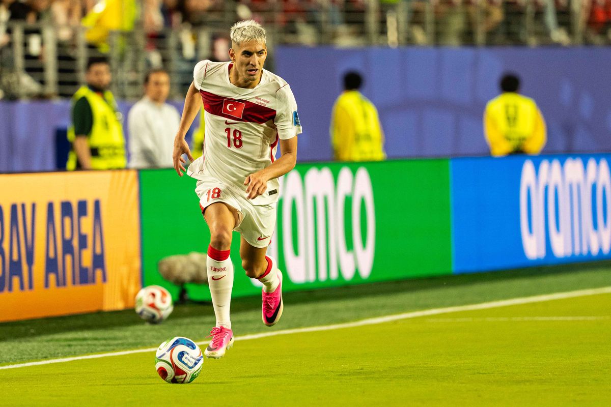 Mert Muldur (18) of Turkiye during a 2026 FIFA World Cup match against Paraguay, Friday June 19th, 2026 in Santa Clara, Calif. Mert Muldur (18) of Turkiye during a 2026 FIFA World Cup match against Paraguay, Friday June 19th, 2026 in Santa Clara, Calif.