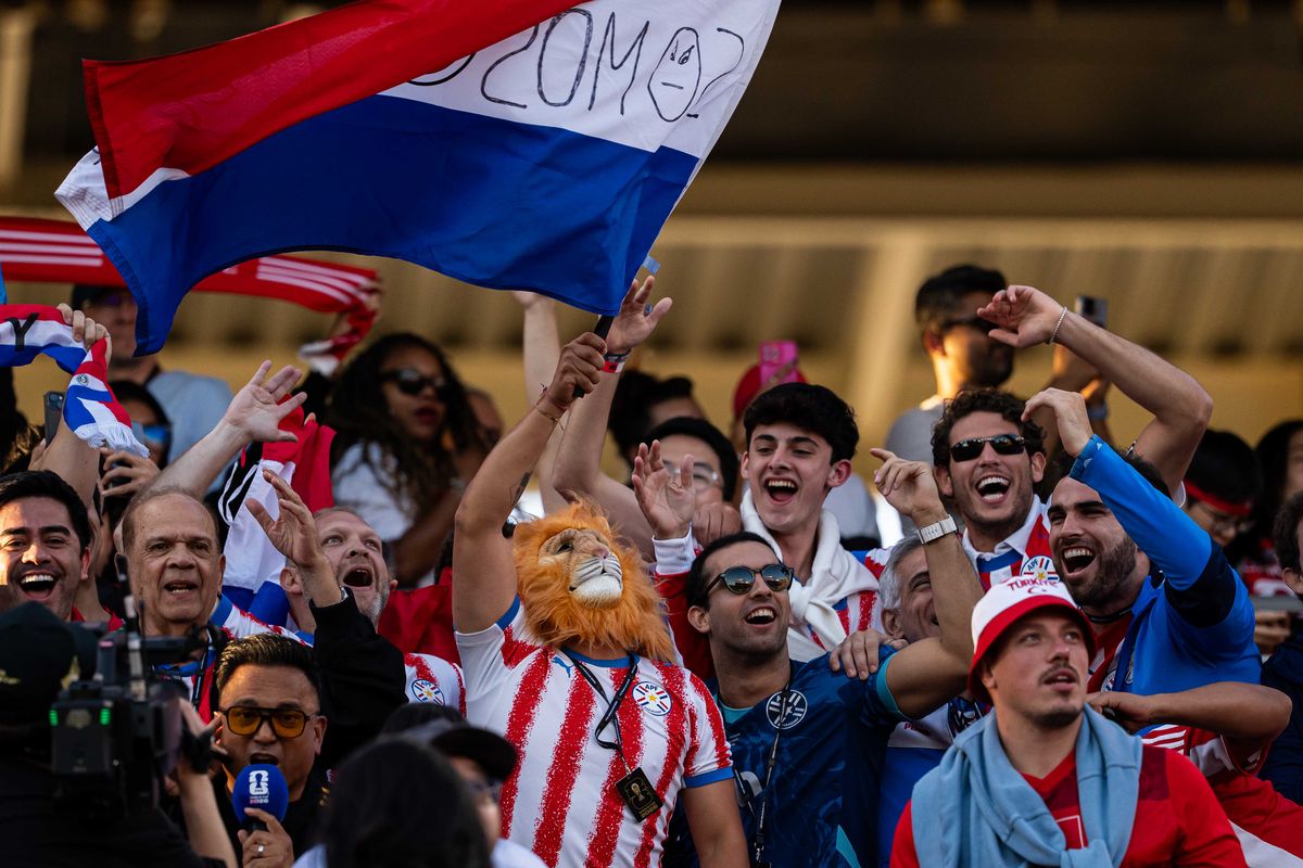 Paraguay fans during a 2026 FIFA World Cup match against Turkiye, Friday June 19th, 2026 in Santa Clara, Calif. Paraguay fans during a 2026 FIFA World Cup match against Turkiye, Friday June 19th, 2026 in Santa Clara, Calif.