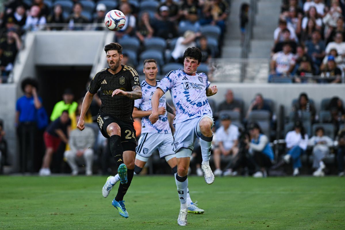 LAFC defender Ryan Hollingshead #24 battles for possession during an MLS game between LAFC and San Jose Earthquakes on Sunday, April 19, 2026 at BMO Stadium In Los Angeles Calif at BMO Stadium in Los Angeles Calif LAFC defender Ryan Hollingshead #24 battles for possession during an MLS game between LAFC and San Jose Earthquakes on Sunday, April 19, 2026 at BMO Stadium In Los Angeles Calif at BMO Stadium in Los Angeles Calif