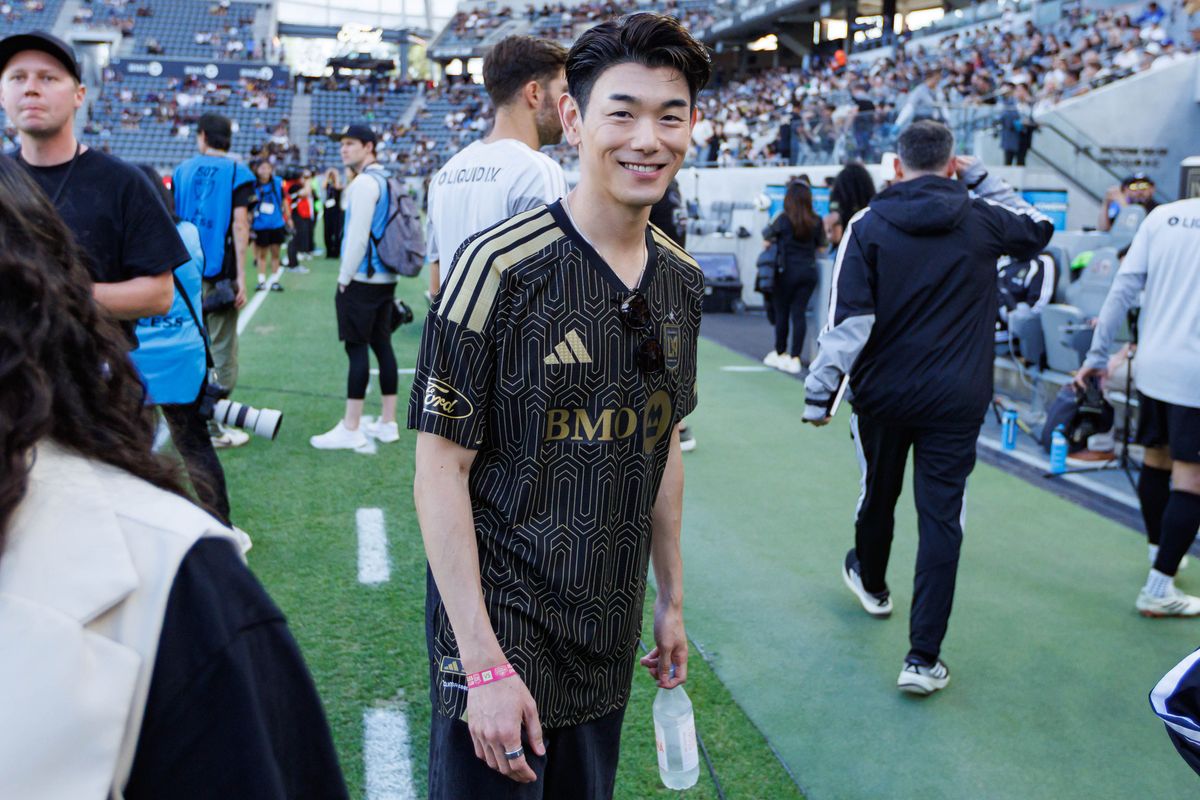 Actor and singer-songwriter Eric Nam before an MLS LAFC against Houston Dynamo FC match on May 10, 2026 at BMO Stadium in Los Angeles, California. Actor and singer-songwriter Eric Nam before an MLS LAFC against Houston Dynamo FC match on May 10, 2026 at BMO Stadium in Los Angeles, California.