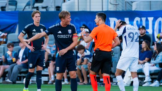 San Diego FC midfielder Jeppe Tverskov (6) argues with an official during an MLS game between Real Salt Lake and San Diego FC, Sunday March 22, 2026 in San Diego, Calif. San Diego FC midfielder Jeppe Tverskov (6) argues with an official during an MLS game between Real Salt Lake and San Diego FC, Sunday March 22, 2026 in San Diego, Calif.