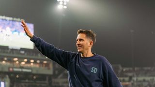 SDFC head coach Mikey Varas extends on multi-year deal taken in San Diego (San Diego FC). Photo by San Diego FC