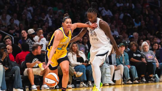 Sparks play Aces at home in 2025 season finale taken at Crypto.com Arena (Los Angeles Sparks)